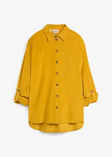 Corduroy blouse met zijsplitten, bonprix