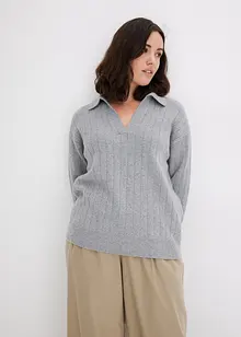 Oversized trui met 3/4 mouwen, bonprix