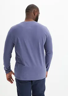 Essential Henley shirt van biologisch katoen, lange mouw, bonprix