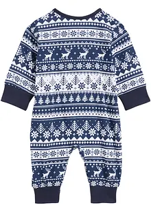 Baby jumpsuit met Noors patroon van biologisch katoen, bonprix