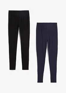 Legging met biologisch katoen (set van 2), bonprix