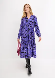 Midi jurk met bloemenprint, bonprix