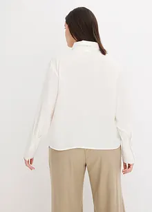 Satijnen blouse met strik, bonprix