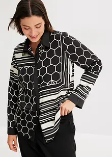 Gedessineerde blouse van satijn, bonprix