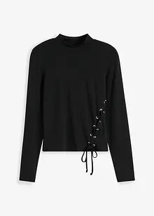 Longsleeve met eyelets en vetersluiting, bonprix