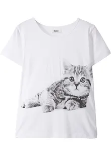 Meisjes T-shirt van biologisch katoen, bonprix
