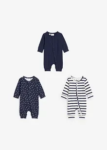 Baby pyjama onesie (set van 3), bonprix