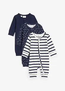 Baby pyjama onesie (set van 3), bonprix