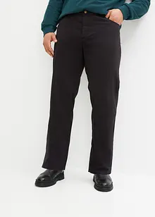 Regular fit twill broek van katoen, straight, bonprix