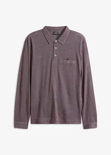 Piqué poloshirt met lange mouwen, bonprix