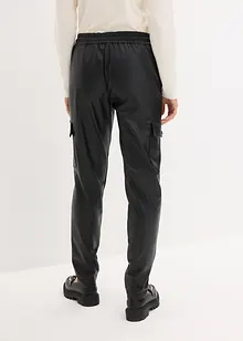 Imitatieleren cargo broek, bonprix