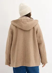 Peacoat van zacht bouclé, bonprix