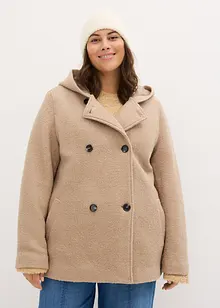 Peacoat van zacht bouclé, bonprix