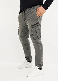 Regular fit jogging jeans met cargozakken, straight, bonprix