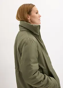 Gewatteerde parka met afneembare capuchon en tunneltje, bonprix