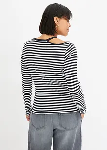 Geribd shirt met cut-out, bonprix