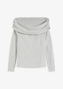 Carmen-shirt met plooitjes, bonprix