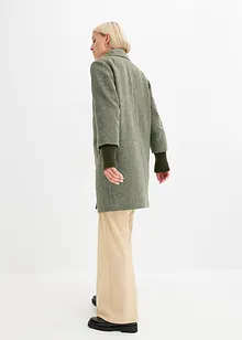 Korte coat in wollen look, bonprix