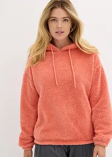 Fleece hoodie van teddy, bonprix
