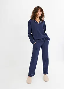 Pyjama van zacht katoen met steekzakken (2-dlg. set), bonprix