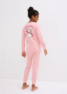 Meisjes pyjama onesie van biologisch katoen, bonprix