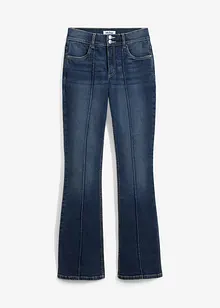 Flared stretch jeans met mid waist, bonprix