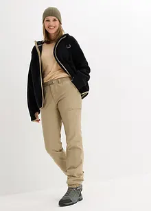 Outdoor broek met fleece voering en zakken, waterdicht, bonprix