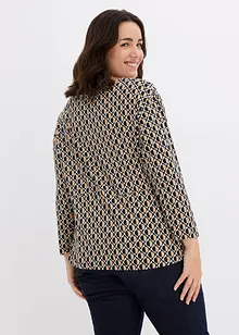 Shirt met drapering, bonprix