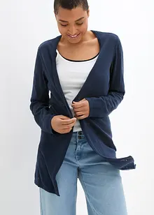 Gebreid vest van slub garen, bonprix