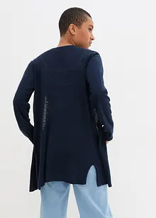 Gebreid vest van slub garen, bonprix