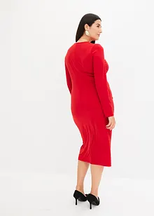 Jersey jurk met asymmetrische hals, bonprix