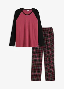 Pyjama met flanellen broek (2-dlg. set), bonprix