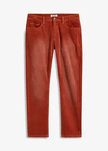 Regular fit stretch corduroy broek in washed out look, straight, bonprix