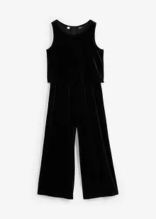 Meisjes fluwelen jumpsuit, bonprix