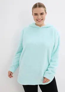 Lange trui van zacht fleece, oversized, bonprix