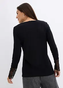 Longsleeve met kant, bonprix