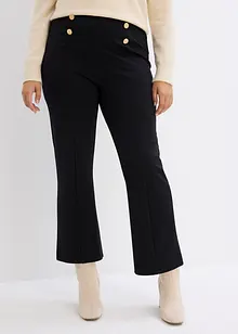 Flared jersey broek, bonprix