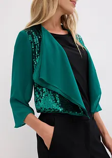 Chiffon bolero met pailletten, bonprix