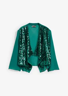 Chiffon bolero met pailletten, bonprix