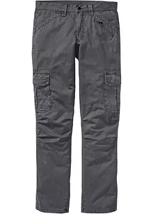 Loose fit cargo broek van puur katoen, straight, bonprix