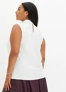 Jersey top met sierknopen, bonprix