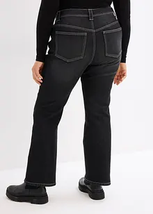 Knuffelzachte thermojeans met mid waist, bootcut, bonprix