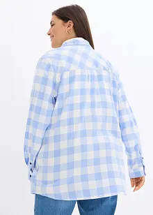 Lange blouse van flanel, bonprix