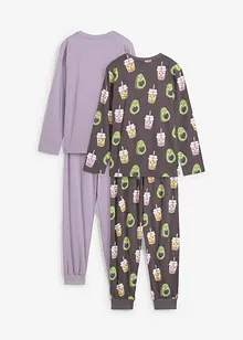 Meisjes pyjama van biologisch katoen (4-dlg. set), bonprix