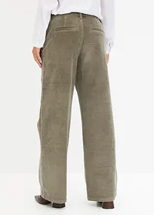 Wijde corduroy stretch broek, bonprix