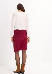 Stretch corduroy rok, bonprix