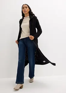 Lang gebreid vest met kabelpatroon, bonprix