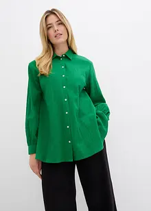 Lange crinkle blouse, wijd model, bonprix