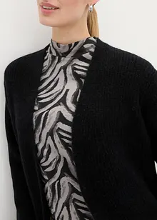 Lang gebreid vest met alpacawol, bonprix