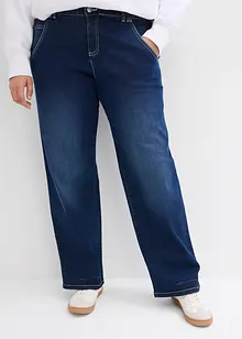 Straight stretch jeans mid waist, bonprix